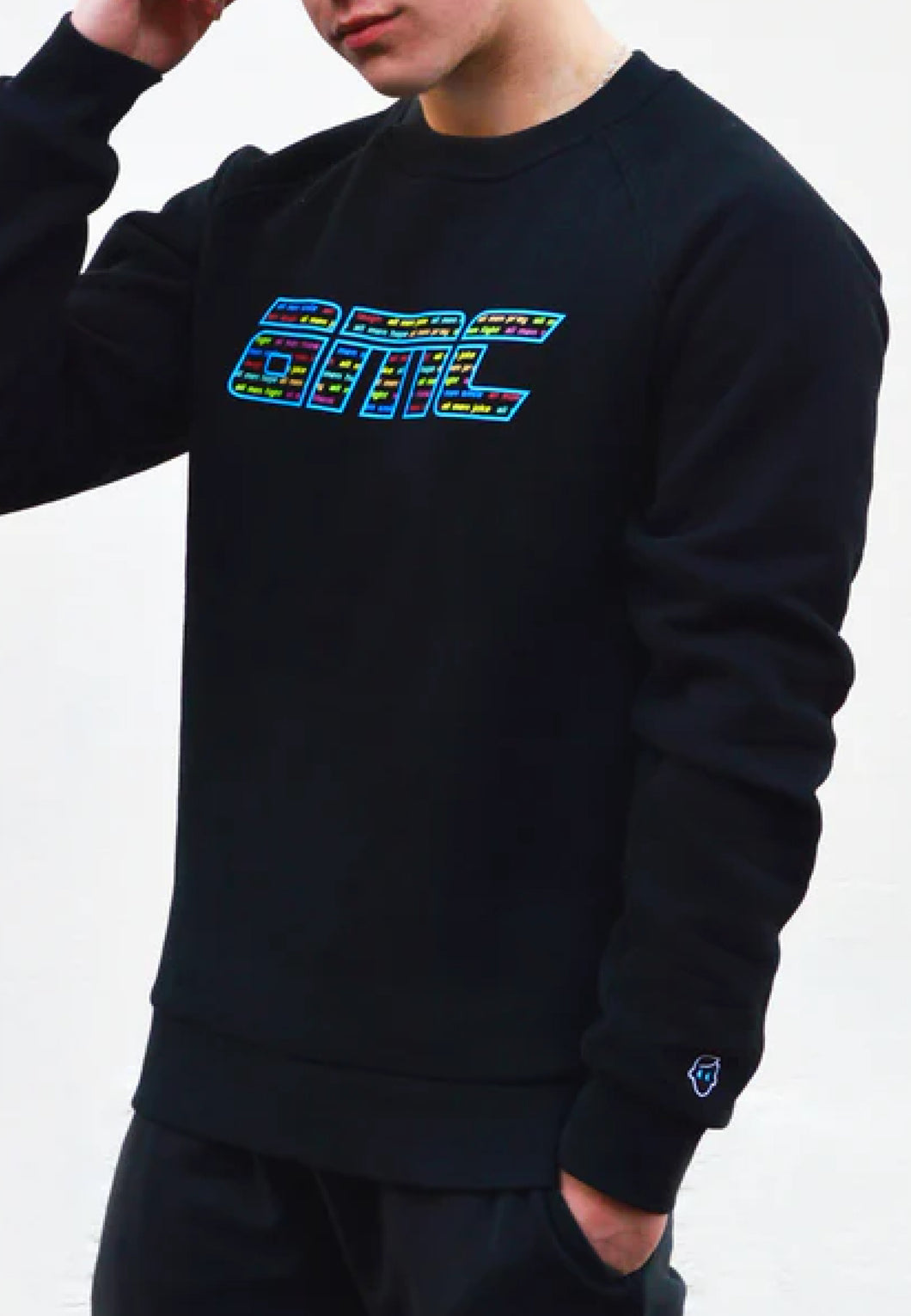 Classic 'All Men' Multicoloured Sweatshirt / Black